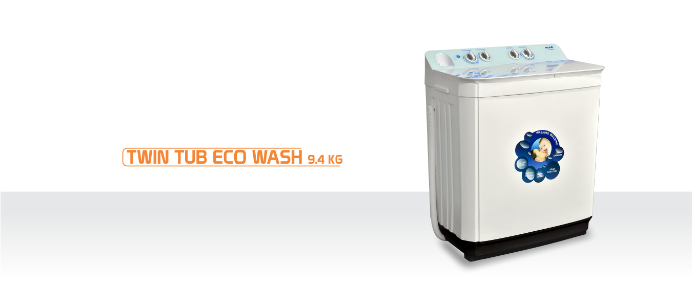 9.4 kg twin tub eco wash